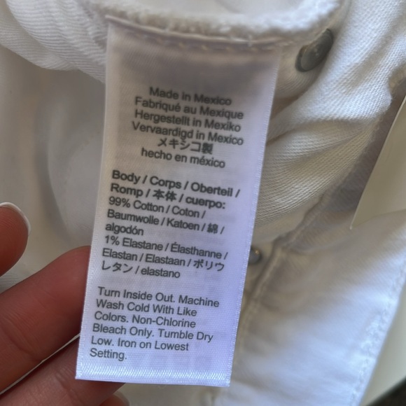 J Crew Wide-leg denim trouser in white Womens Size 31 - Picture 11 of 12